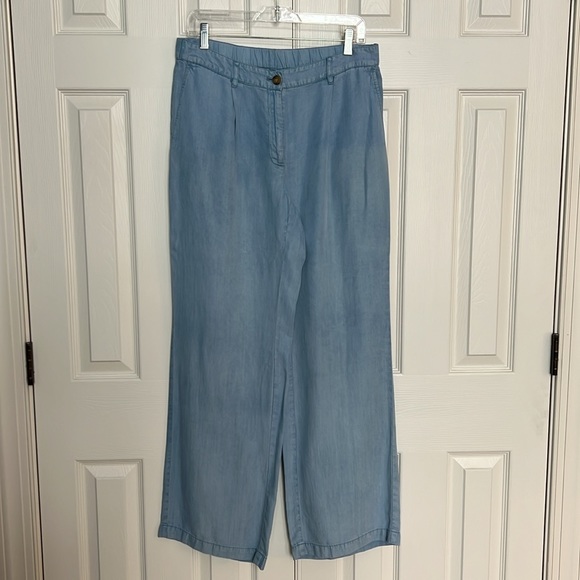 J.JILL POSITANO INDIGO FULL-LEG PANTS IN KAUAI WASH - Picture 2 of 6